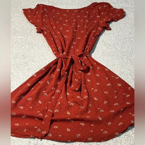 90s Y2K American Eagle Floral Button Down Dress Size S - Picture 5 of 7